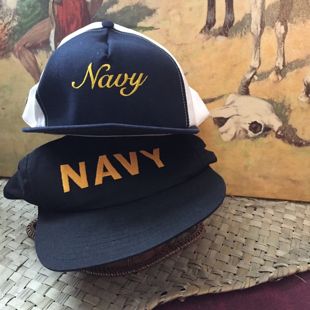 NAVY DAD HATS RETRO VINTAGE 🖤🖤